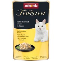 animonda Vom Feinsten 18x50g mit Hühnchenfilet und Käse, in Sauce