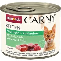 animonda Carny Nassfutter Katze Kitten Rind, Huhn und Kaninchen 24x200 g