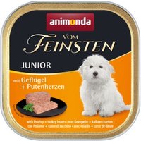 animonda Vom Feinsten Junior 22x150g Geflügel und Putenherzen