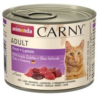 animonda Carny Nassfutter Katze Adult Lamm und Rind 6x200 g