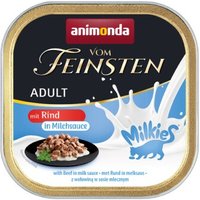 animonda Vom Feinsten Adult Milkies 32x100g Rind, in Milchsauce