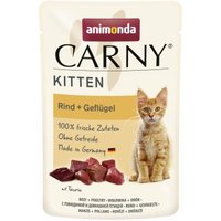animonda Carny Nassfutter Katze Kitten Geflügel und Rind 24x85 g