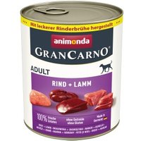 animonda GranCarno Original Nassfutter Hund Adult, Rind und Lamm 6x800 g