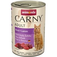 animonda Carny Nassfutter Katze Adult 6x400 g Rind und Lamm