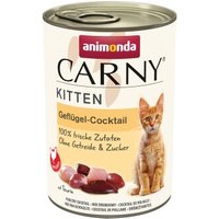 animonda Carny Nassfutter Katze Kitten Geflügel Cocktail 24x400 g