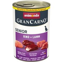 animonda GranCarno Original Nassfutter Hund Senior, Rind und Lamm 12x400 g
