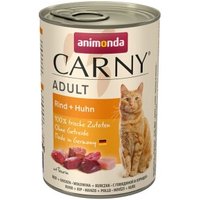 animonda Carny Nassfutter Katze Adult 6x400 g Rind und Huhn