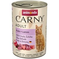 animonda Carny Nassfutter Katze Adult 6x400 g Pute und Lamm