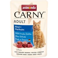 animonda Carny Nassfutter Katze Adult Rind und Perlhuhn 12x85 g