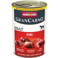 animonda GranCarno Original Nassfutter Hund Adult, Rind pur 12x400 g
