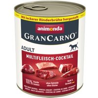 animonda GranCarno Original Nassfutter Hund Adult, Multifleisch Cocktail 6x800 g