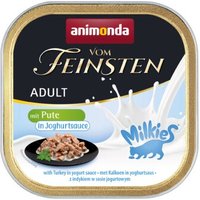 animonda Vom Feinsten Adult Milkies 32x100g Pute, in Joghurtsauce