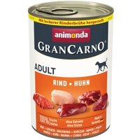 animonda GranCarno Original Nassfutter Hund Adult, Rind und Huhn 12x400 g