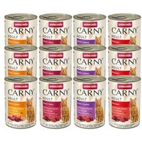 animonda Carny Nassfutter Katze Adult, Mixpaket Fleischauswahl 12x400 g Mixpaket 1
