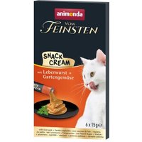 animonda Vom Feinsten Adult Snack-Cream 11x6x15 g Leberwurst und Gartengemüse