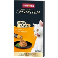 animonda Vom Feinsten Adult Snack-Cream 11x6x15 g Huhn und Katzengras
