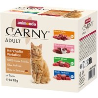 animonda Carny Nassfutter Katze, Adult, Herzhafte Variation Mixpack 8 x 85 g