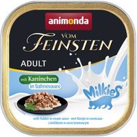 animonda Vom Feinsten Adult Milkies 32x100g Kaninchen, in Sahnesauce