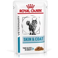 ROYAL CANIN Veterinary Skin & Coat, feine Stückchen in Soße 12x85 g
