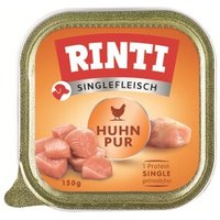 RINTI Singlefleisch Nassfutter Hund, Adult, Schale, Huhn pur 10x150 g