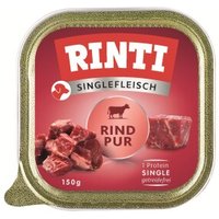 RINTI Singlefleisch Nassfutter Hund, Adult, Schale, Rind pur 10x150 g