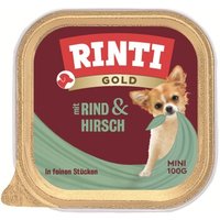 RINTI Gold Mini 16x100g Hirsch und Rind