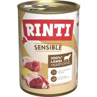 RINTI Sensible Nassfutter Hund, Adult, Dose 12x400 g Lamm und Kartoffel