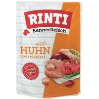RINTI Kennerfleisch Nassfutter Hund, Adult, Pouch Huhn 10x400 g