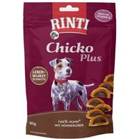 RINTI Chicko Plus Leberwurstschnitte, Huhn mit Hühnerleber 12x80 g