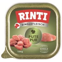 RINTI Singlefleisch Nassfutter Hund, Adult, Schale, Pute pur 10x150 g