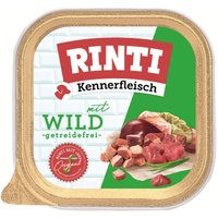 RINTI Kennerfleisch Nassfutter Hund, Adult, Schale 9x300 g Wild