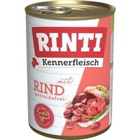 RINTI Kennerfleisch Nassfutter Hund, Adult, Dose, Rind 24x400 g