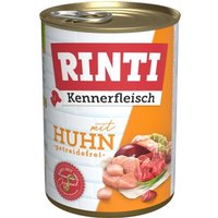 RINTI Kennerfleisch Nassfutter Hund, Adult, Dose, Huhn 24x400 g