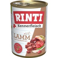 RINTI Kennerfleisch Nassfutter Hund, Adult, Dose, Lamm 24x400 g