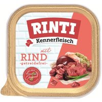 RINTI Kennerfleisch Nassfutter Hund, Adult, Schale 9x300 g Rind