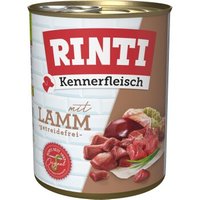 RINTI Kennerfleisch Nassfutter Hund, Adult, Dose, Lamm 36x800 g