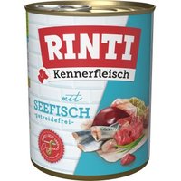 RINTI Kennerfleisch Nassfutter Hund, Adult, Dose, Seefisch 36x800 g