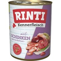 RINTI Kennerfleisch Nassfutter Hund, Adult, Dose, Schinken 36x800 g