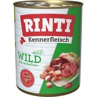 RINTI Kennerfleisch Nassfutter Hund, Adult, Dose, Wild 36x800 g