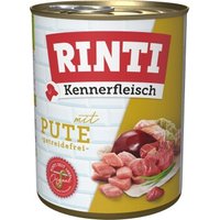 RINTI Kennerfleisch Nassfutter Hund, Adult, Dose, Pute 36x800 g