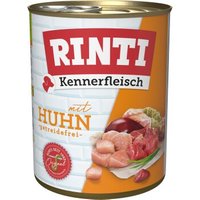 RINTI Kennerfleisch Nassfutter Hund, Adult, Dose, Huhn 36x800 g