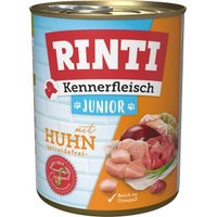 RINTI Kennerfleisch Nassfutter Hund, Junior, Dose Huhn 36x800 g