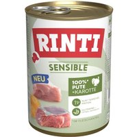 RINTI Sensible Nassfutter Hund, Adult, Dose 12x400 g Pute und Möhre