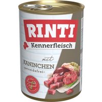 RINTI Kennerfleisch Nassfutter Hund, Adult, Dose, Kaninchen 12x400 g