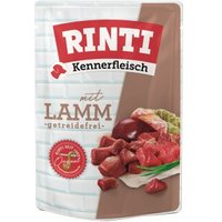 RINTI Kennerfleisch Nassfutter Hund, Adult, Pouch Lamm 10x400 g