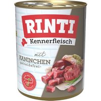 RINTI Kennerfleisch Nassfutter Hund, Adult, Dose, Kaninchen 12x800 g