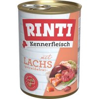 RINTI Kennerfleisch Nassfutter Hund, Adult, Dose, Lachs 12x400 g