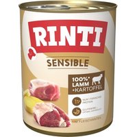 RINTI Sensible Nassfutter Hund, Adult, Dose, Lamm und Kartoffel 6x800 g
