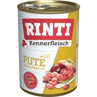 RINTI Kennerfleisch Nassfutter Hund, Adult, Dose, Pute 12x400 g