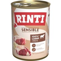 RINTI Sensible Nassfutter Hund, Adult, Dose 12x400 g Lamm und Reis